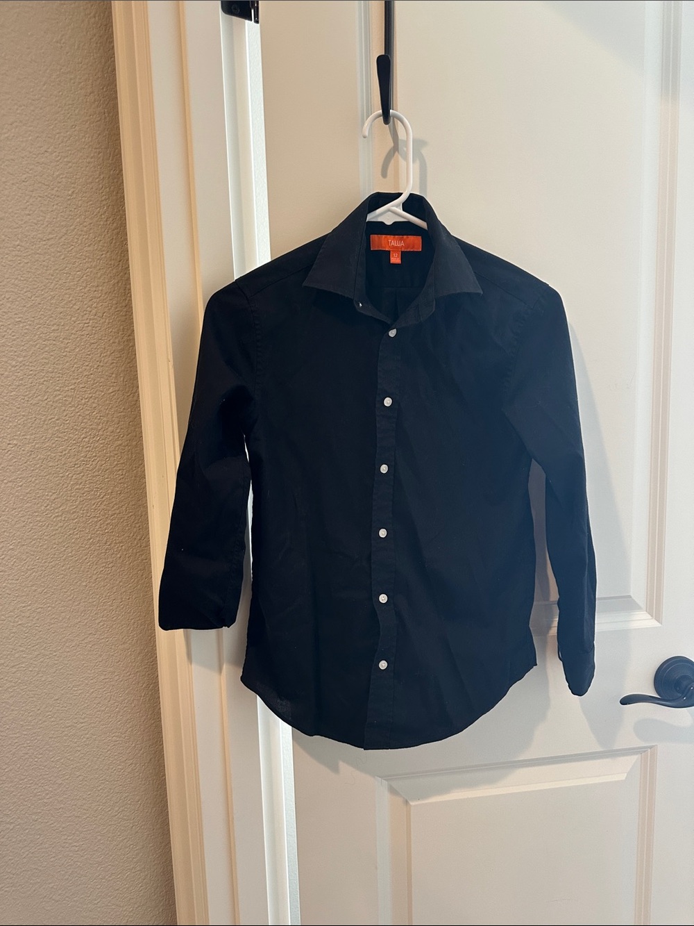 Boys Black Dress Shirt - Classic Button-Down
